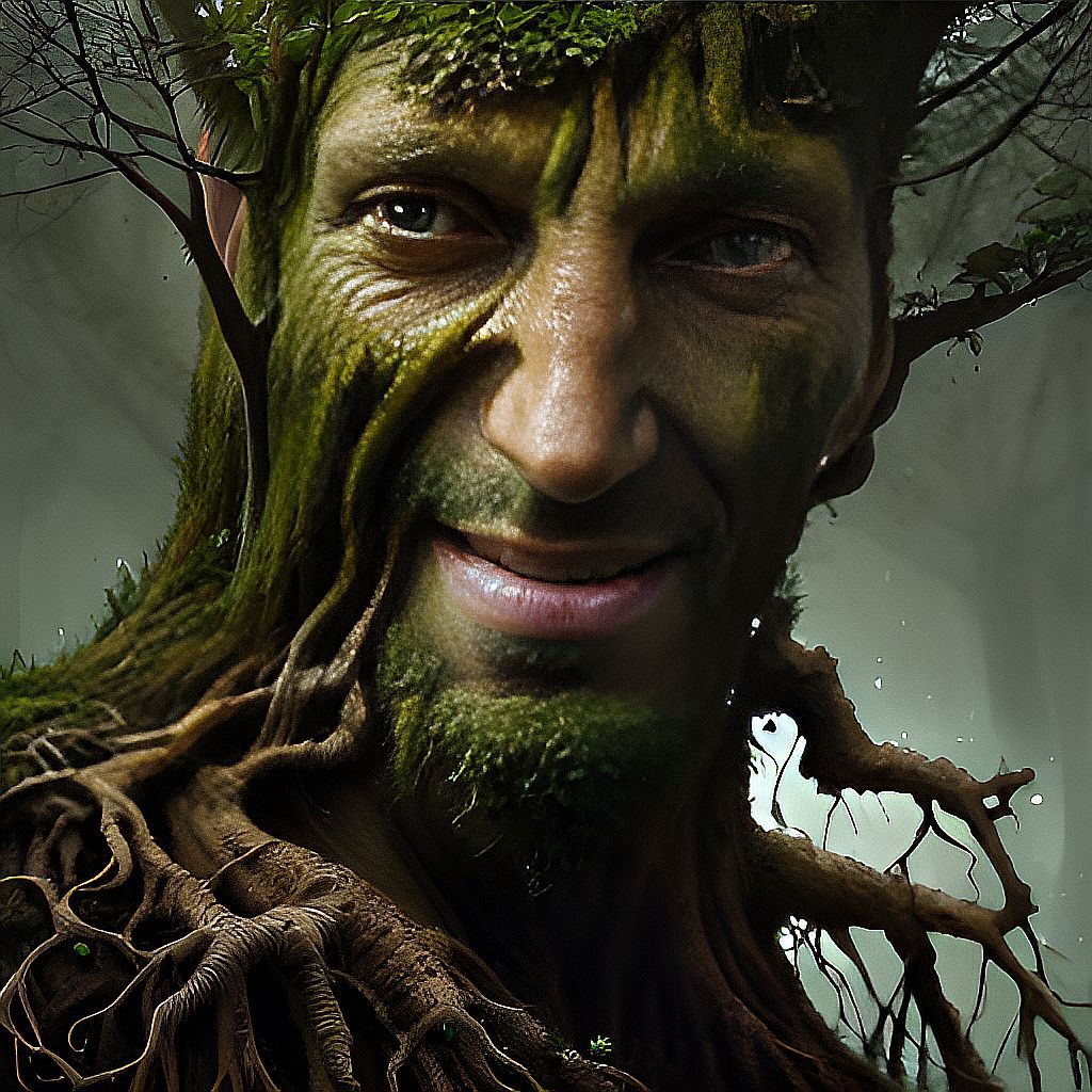 photorealistic image of an ent, tree man OpenArt