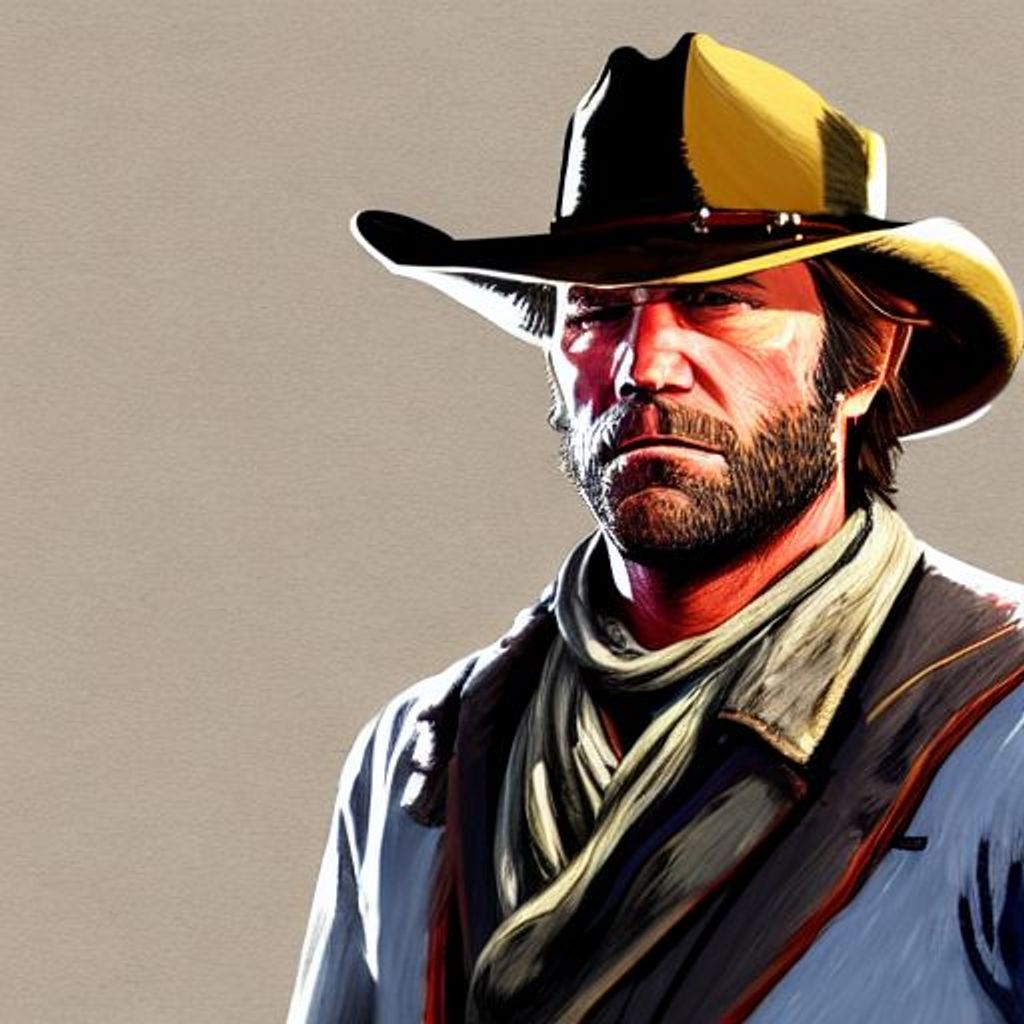 portrait of arthur morgan of red dead redemption 2 w... | OpenArt