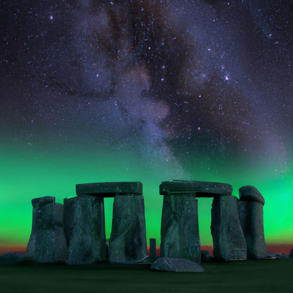 Stonehenge northern lights OpenArt