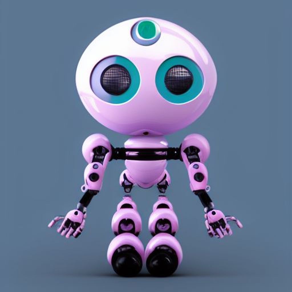 Female robot with rollerball feet