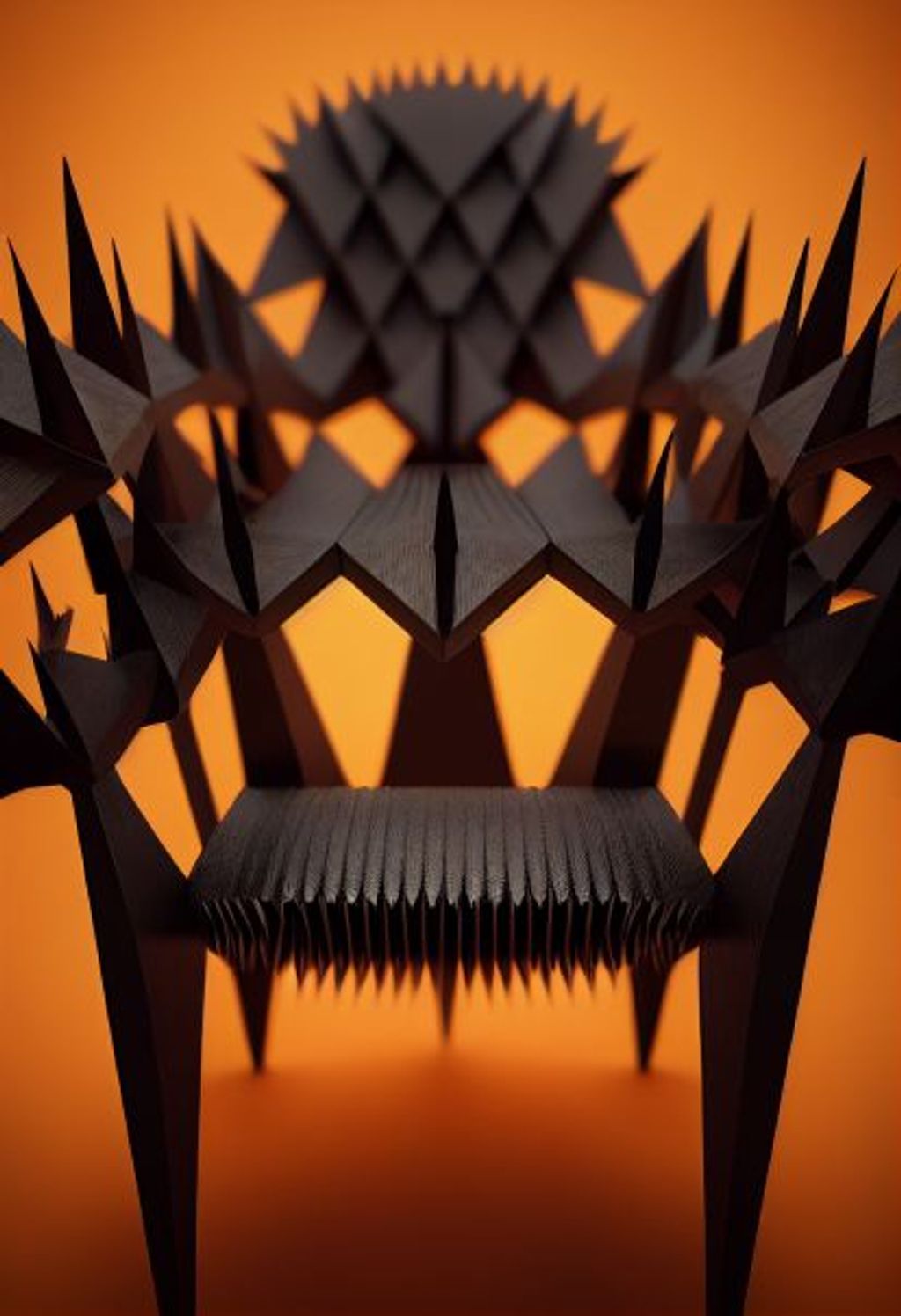 Prompt: the worlds most uncomfortable chair full of large spikes, 70mm, high detail, Nikon D750, hyper detailed, photographic detail, UHD, unreal engine 5, headshot render,