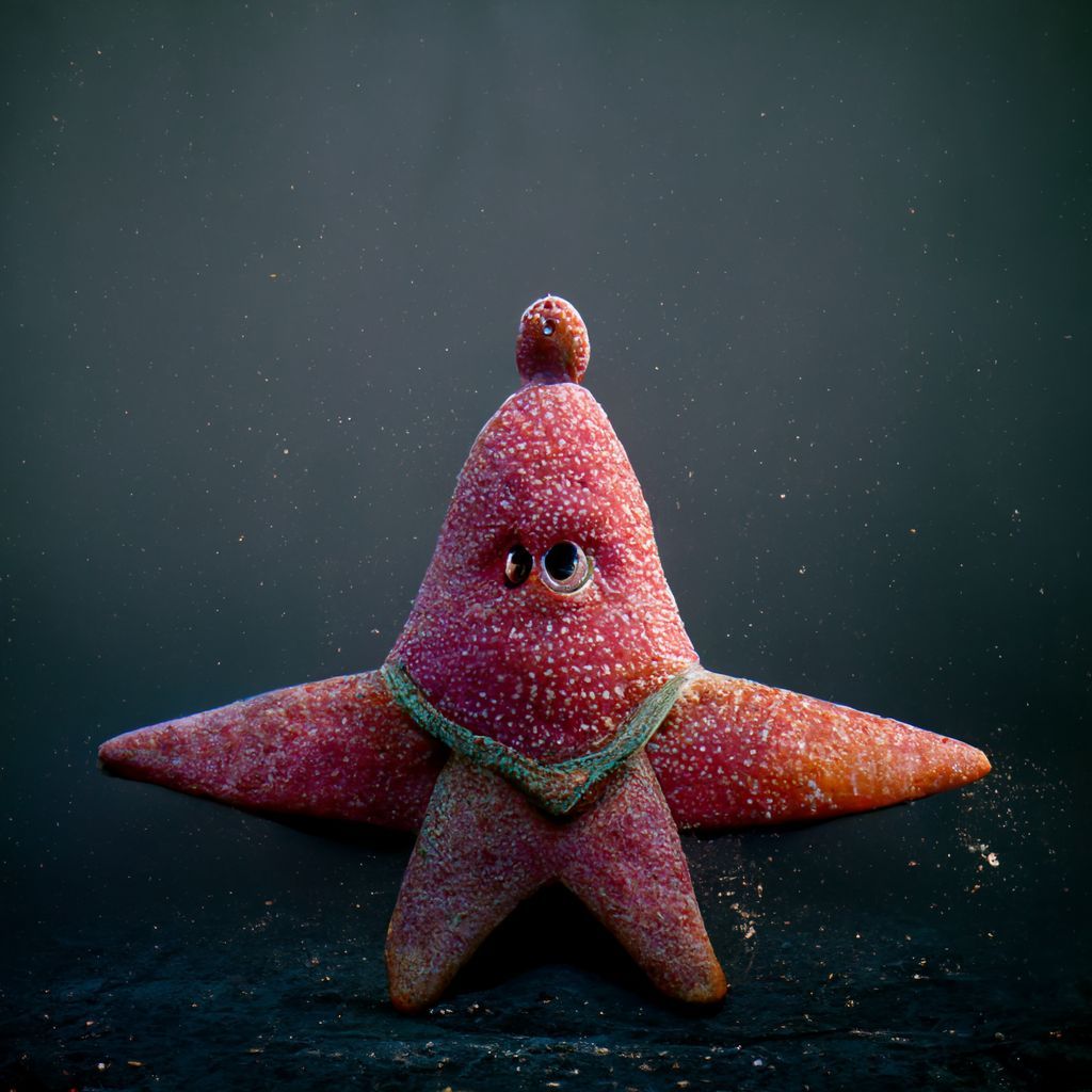 Prompt: patrick star, unreal engine 8k