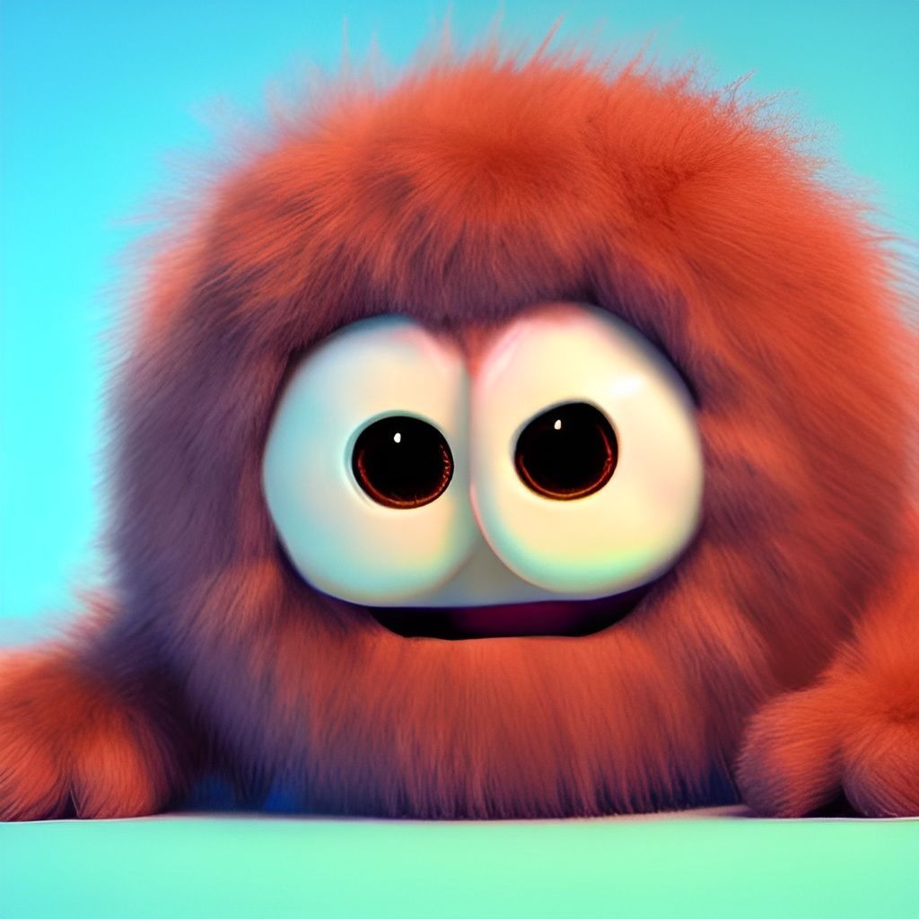 Prompt: Furry monster, unreal engine, 3D render