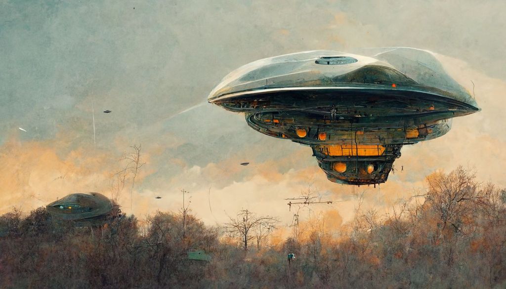 Prompt: concept drawing of a ufo, 8k max detail