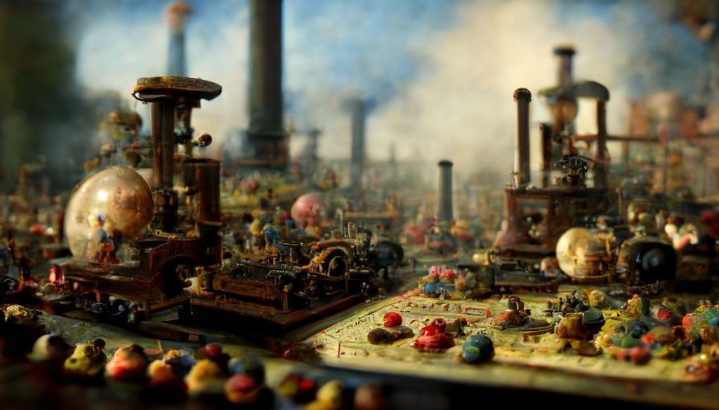 Prompt: Toys and Games of The Industrial Revolution, 8k max detail