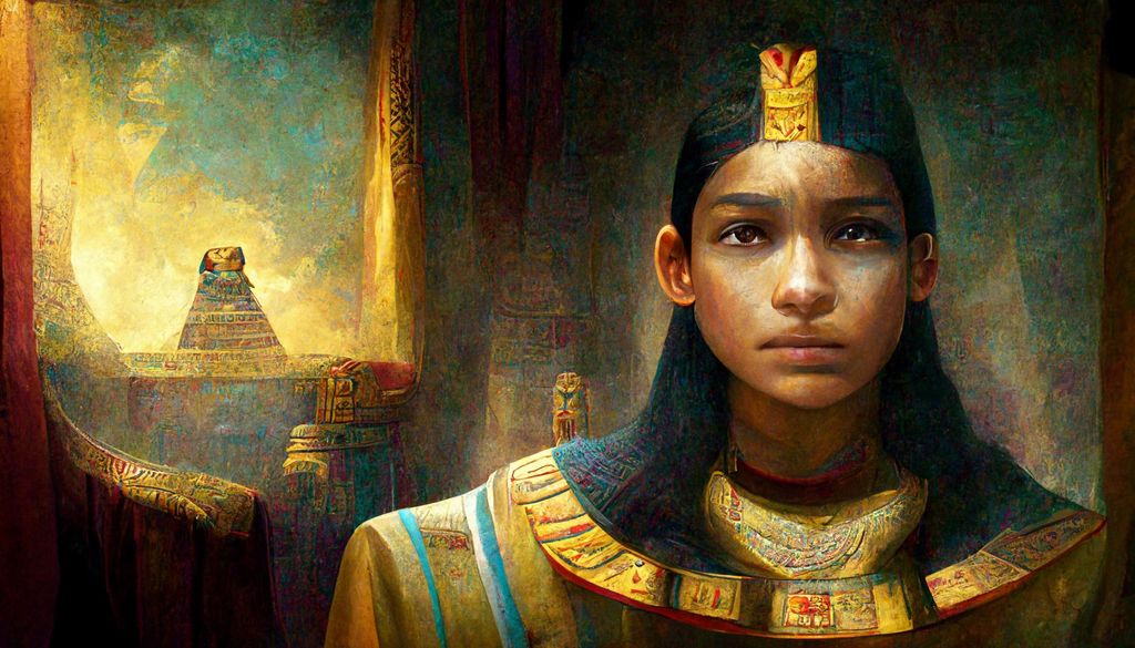 Prompt: The emperor of egypt, maya
