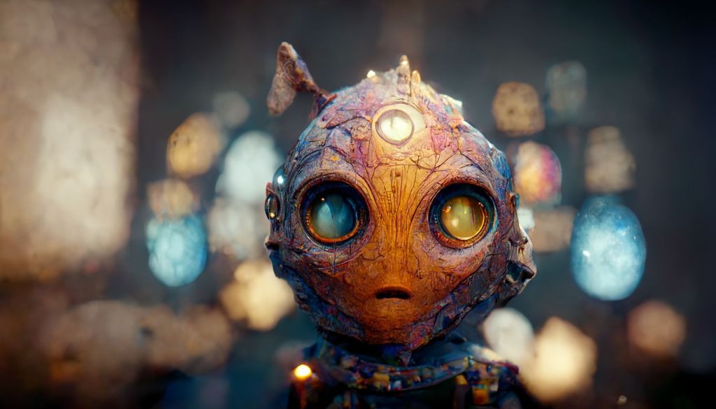 Prompt: seeing the true face of the universe, unreal engine