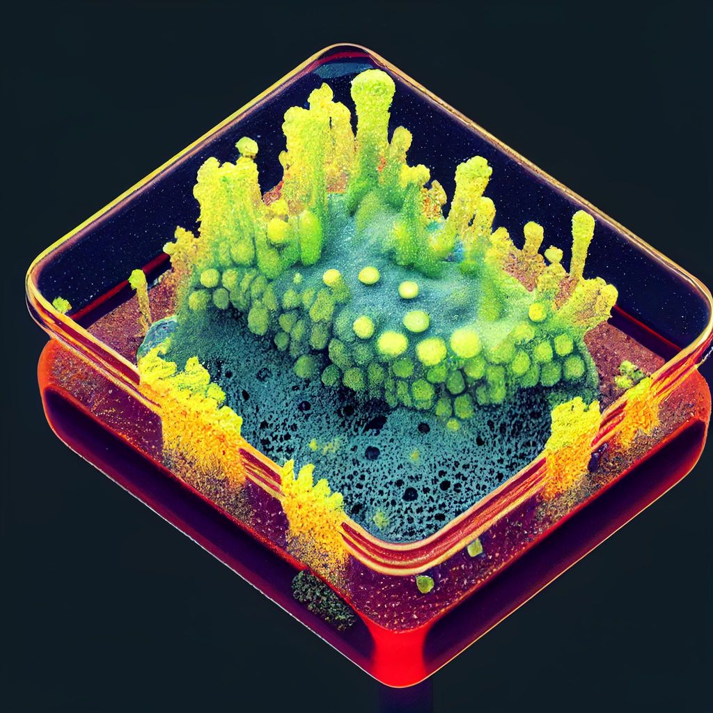 Prompt: slime mold