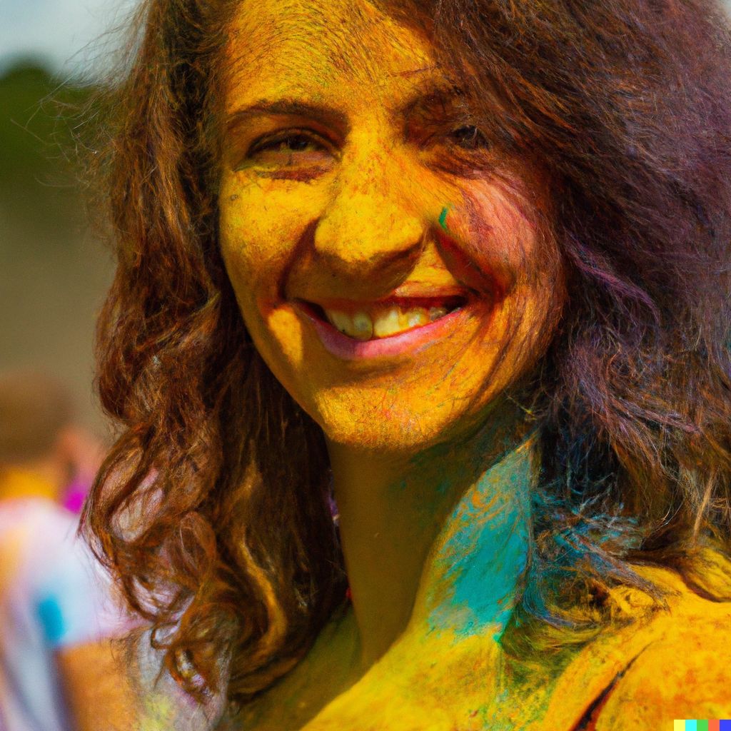 colourful powder explosion festival. high definition... OpenArt