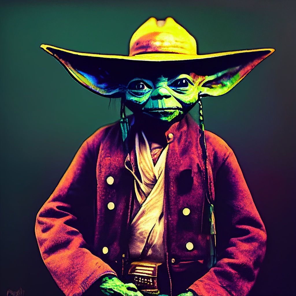 Prompt: cowboy yoda