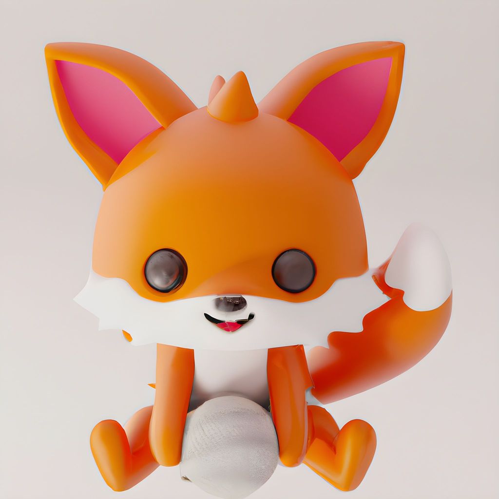 Prompt: A happy chibi fox,3D rendering, highly detailed and high quality, coherent 