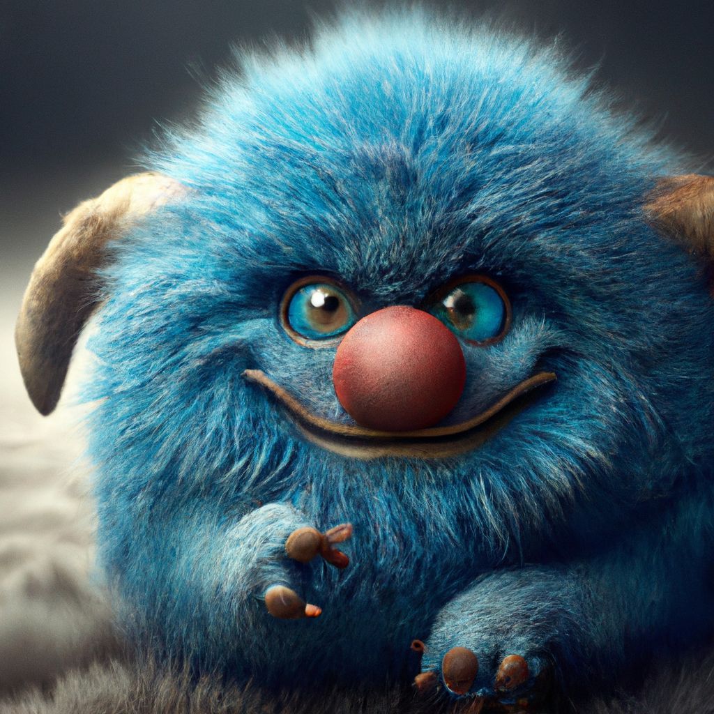 Prompt: A one-eyed cute little monster with blue fur, perfect composition, beautiful detailed intricate insanely detailed octane render trending on artstation, 8 k artistic photography, photorealistic concept art, soft natural volumetric cinematic perfect light, chiaroscuro, award - winning photograph, masterpiece, oil on canvas, raphael, caravaggio, greg rutkowski, beeple, beksinski, giger