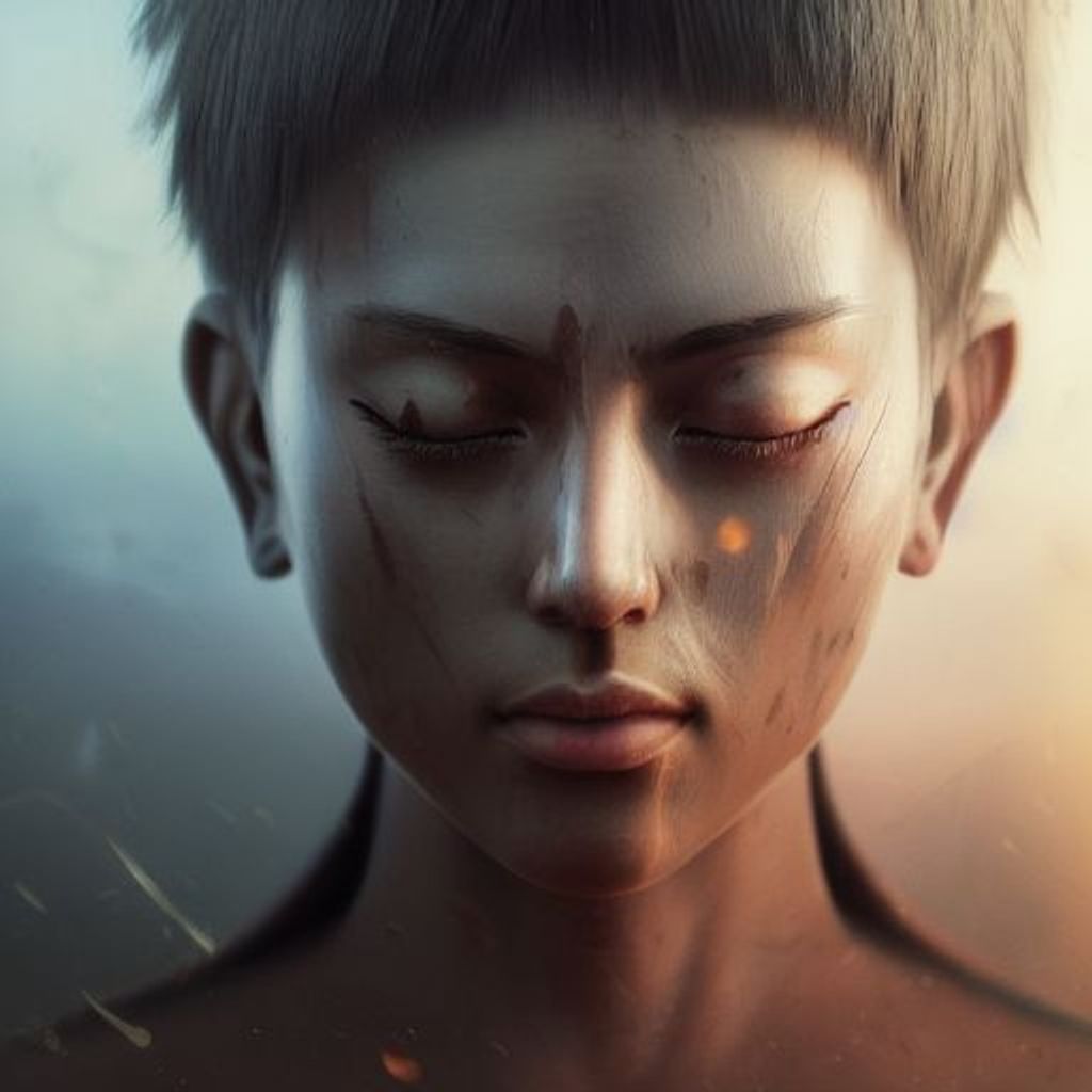 Prompt: a highly detailed epic cinematic concept art CG render digital painting artwork: Buddha open eyes close up portrait golden ratio.  By Greg Rutkowski, Ilya Kuvshinov, WLOP,  Ruan Jia and Fenghua Zhong, subtle muted cinematic colors, made in Maya, Blender and Photoshop, octane render, excellent composition, cinematic atmosphere, dynamic dramatic cinematic lighting, precise correct anatomy, aesthetic, very inspirational, arthouse