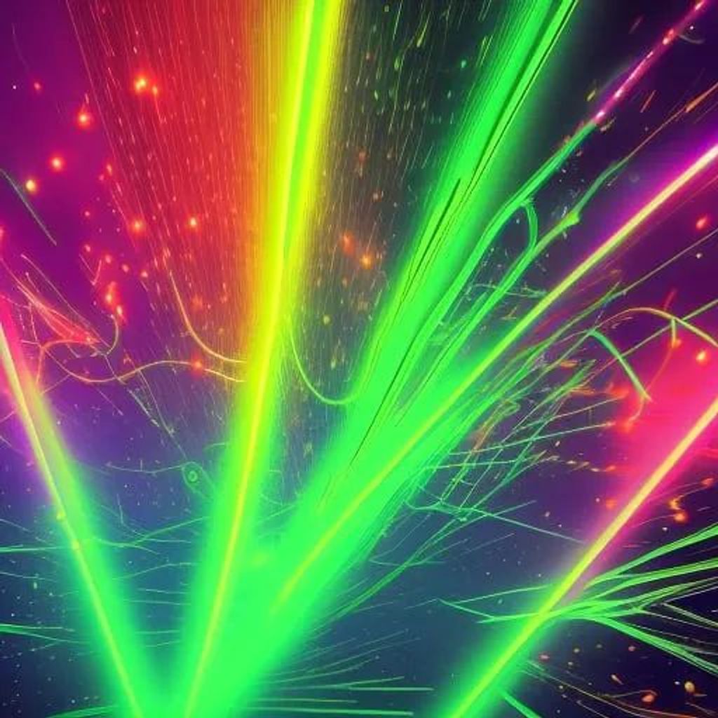 Neon, artistic, neon particles, artistic particles,... | OpenArt