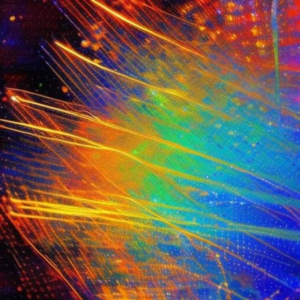 Prompt: Electromagnetic, artistic, impressionist art, impressionist style, painting, paint particles, paint effect, electromagnetic effect, artistic effect, artistic particles, epic, cinematic, detailed