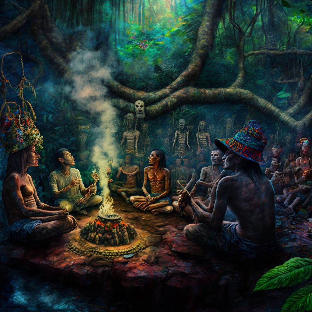 Prompt: ayahuasca ceremony