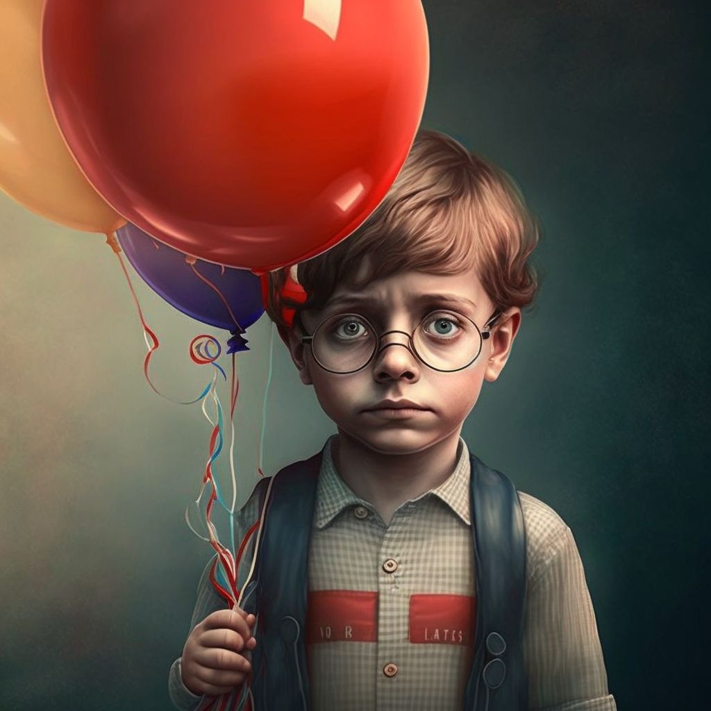 Prompt: balloon kid