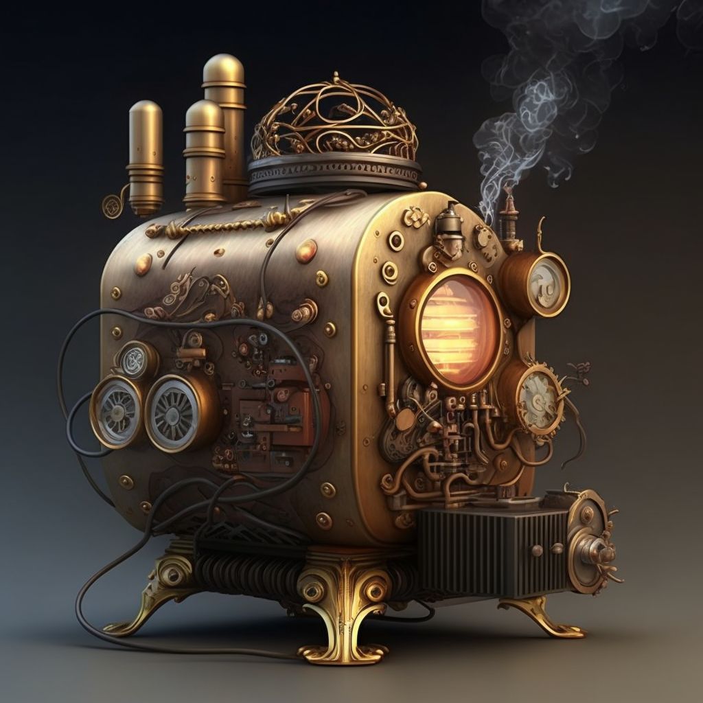 steam powered computing | OpenArt