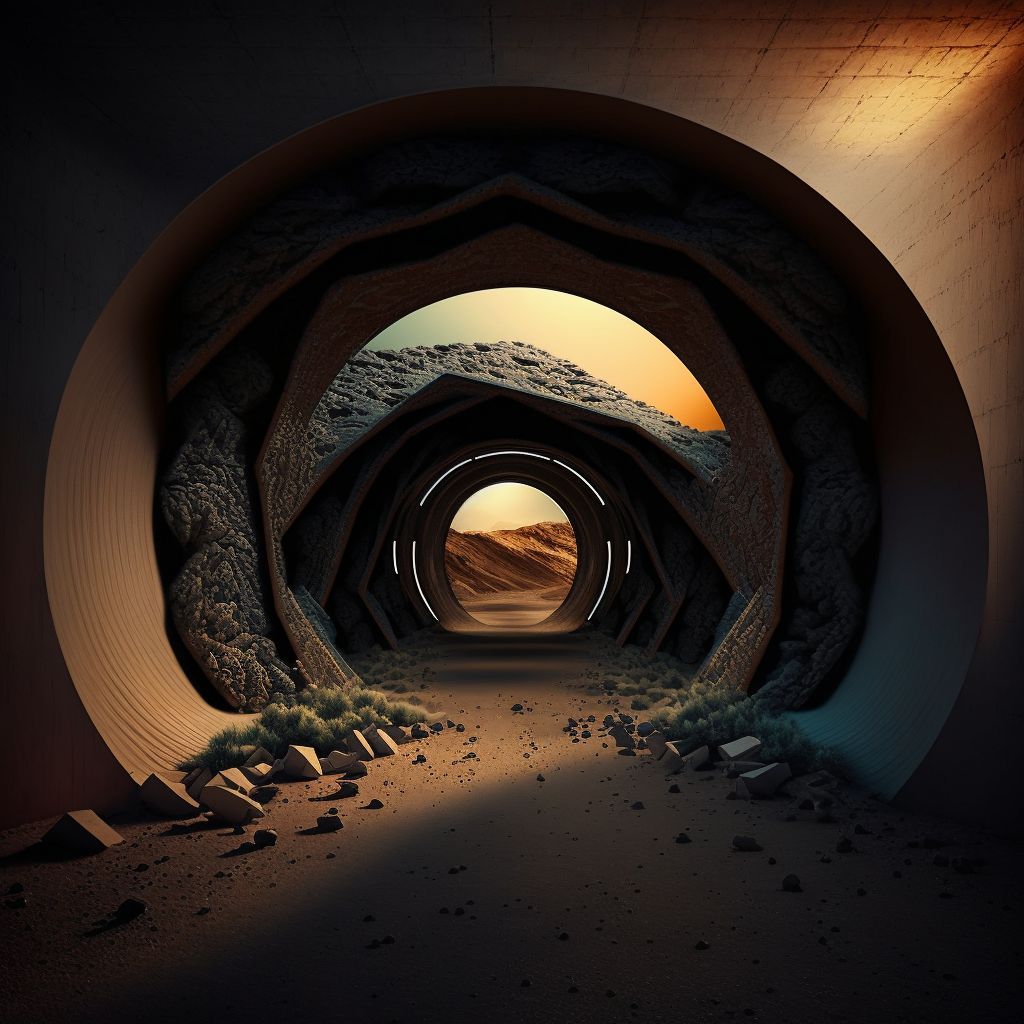 Prompt: shader tunnel vision