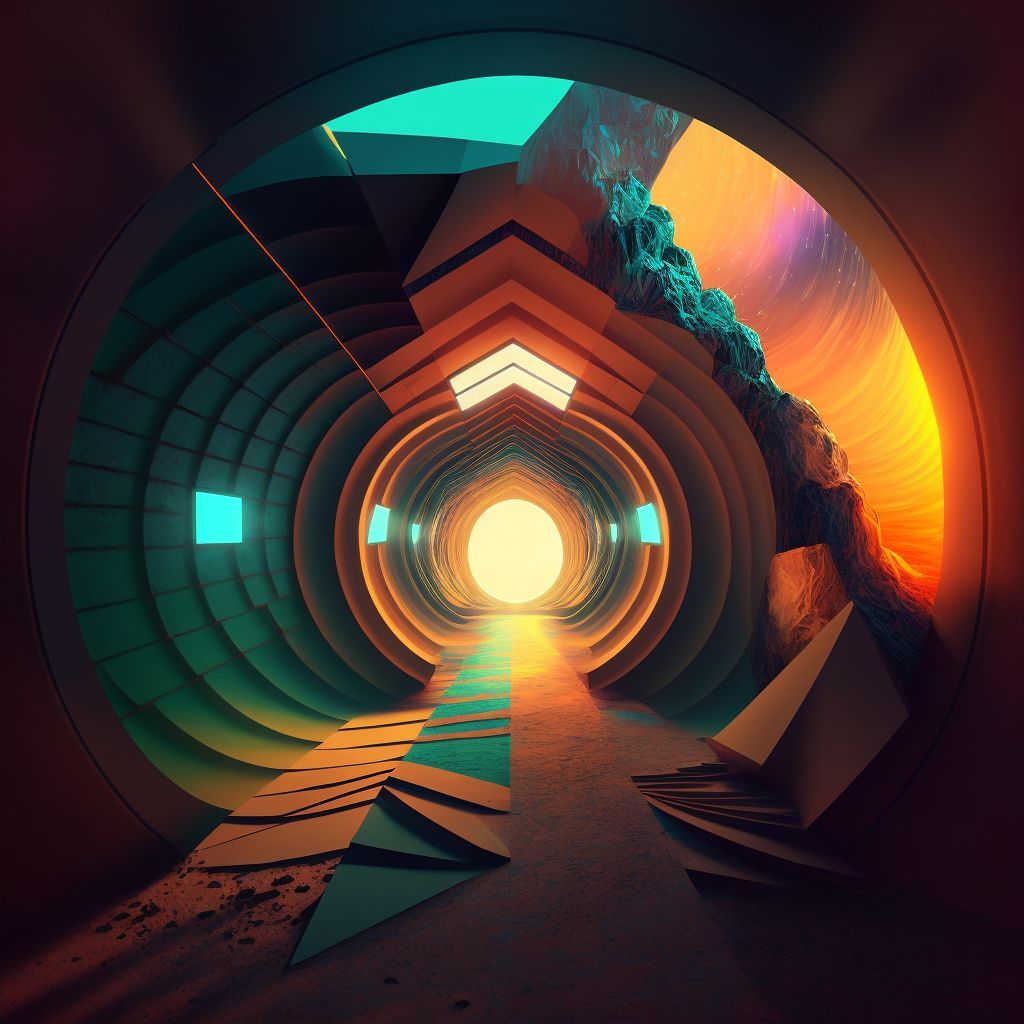 Prompt: shader tunnel vision