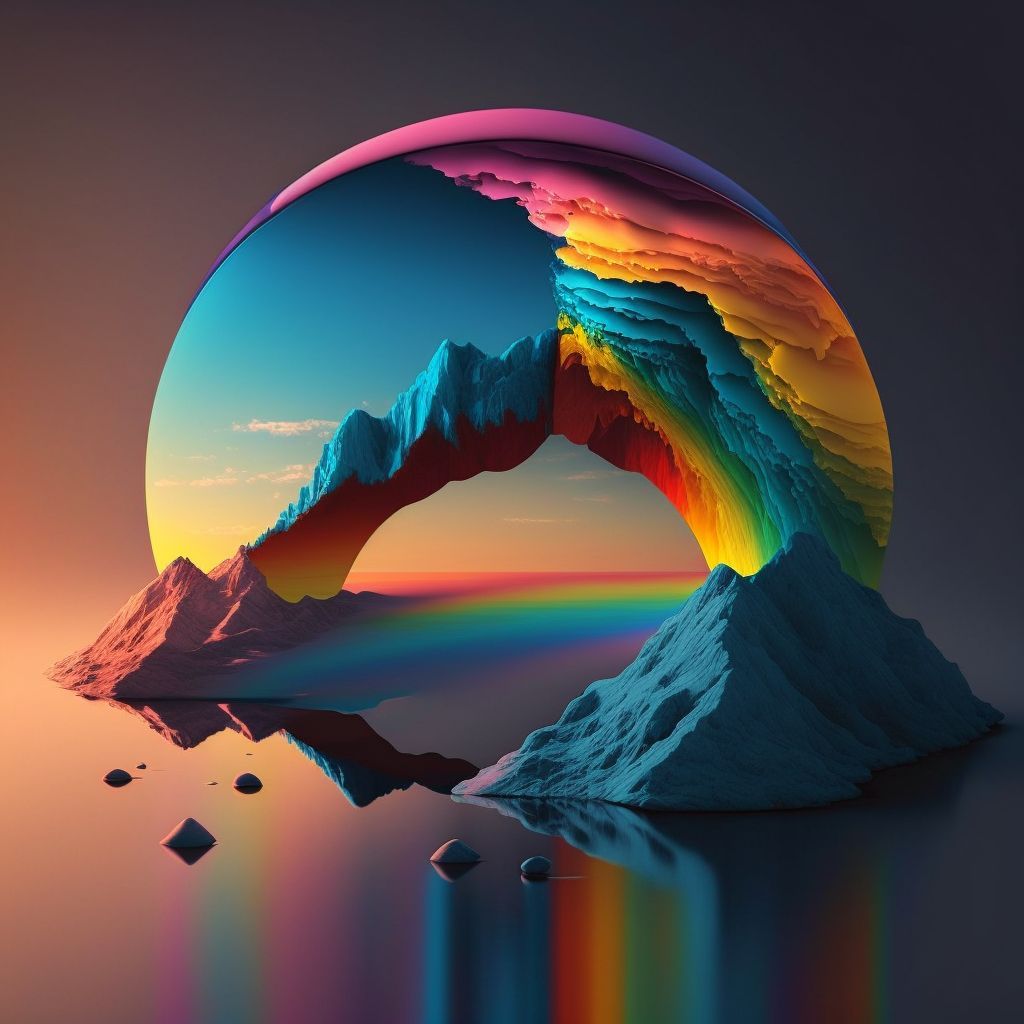 Prompt: shader rainbow