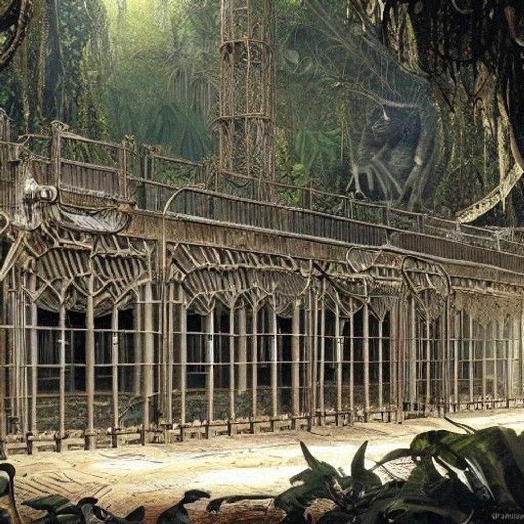 Prompt: a very beautiful highly detailed (jail bars in the jungle gloomlord creepy wizard eyes, falconstinyraypoison, finished work. art for Vantage Inc. Processional Studios:1.2), by (Greg Rutkowski and Richard Anderson:0.9), fantasy concept art, trending on Artstation