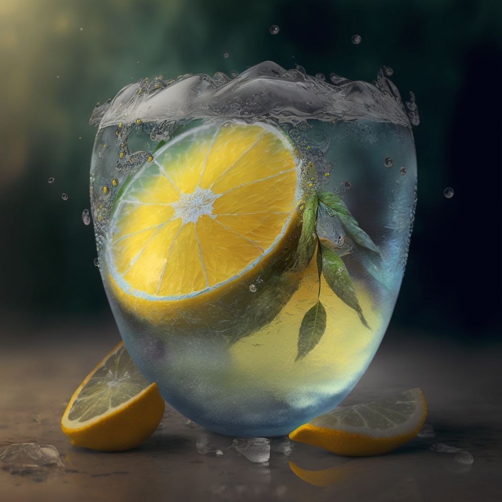 frozen glass lemon OpenArt