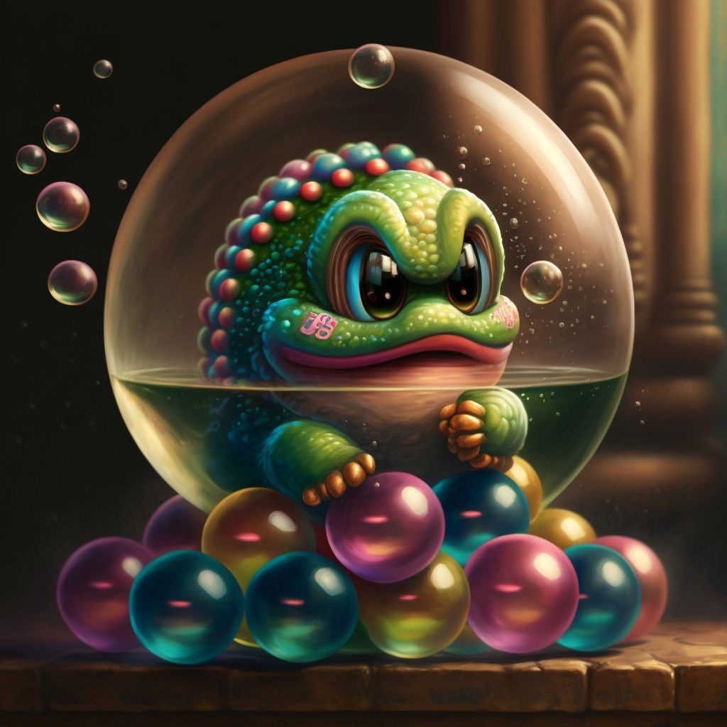 Prompt: bubble bobble