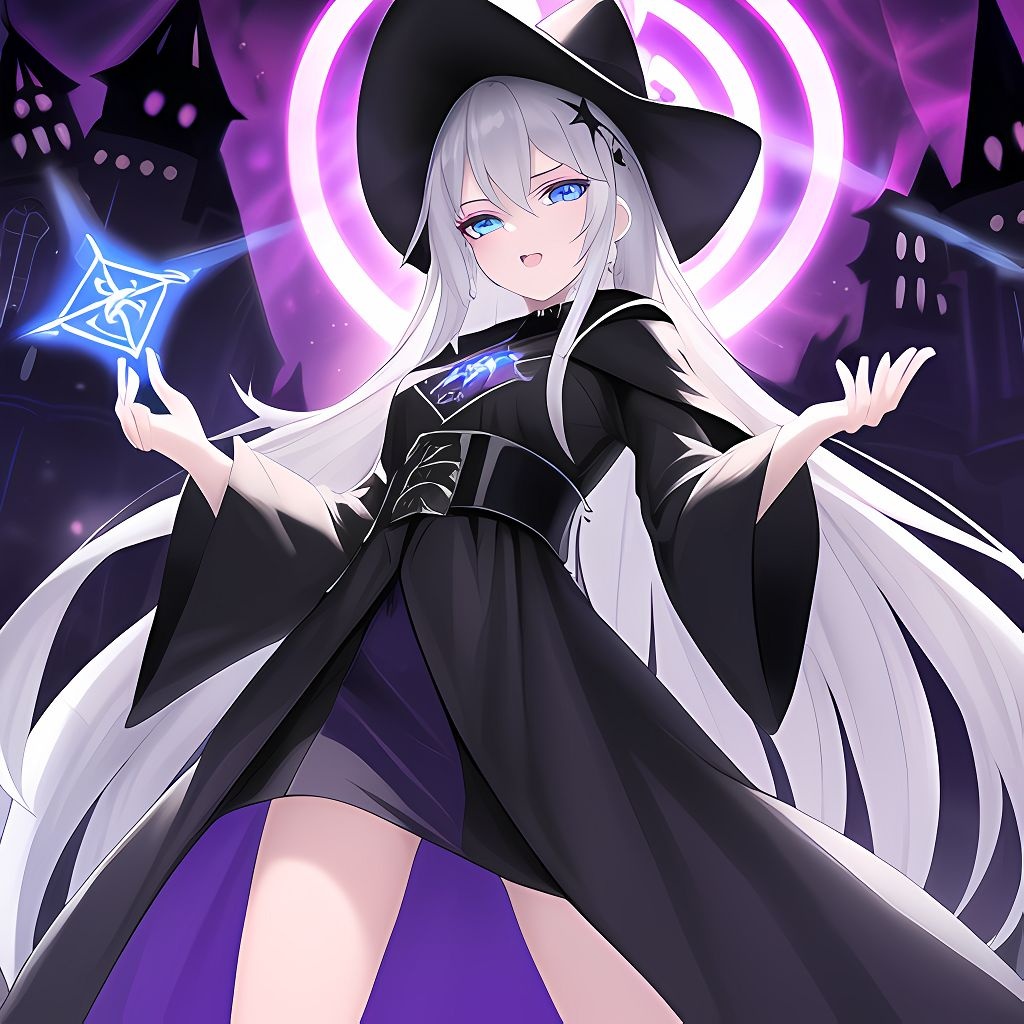 A Girl Wearing A Witch Hat Looking At The Camera, Ep 