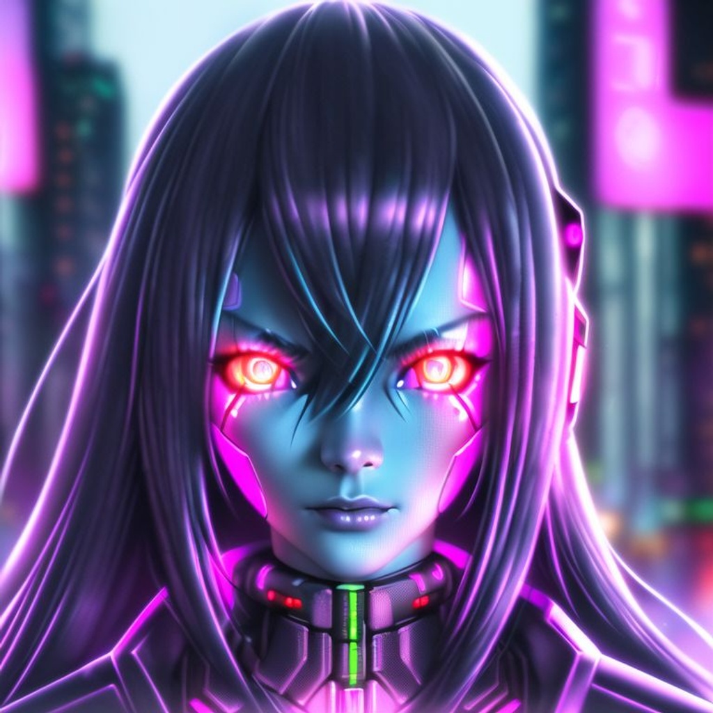 Prompt: cyberpunk girl, ((cybernetics implanted in her skin)), (((cyberpunk clothes))), (toned body), looking at viewer, (((detailed face))), cyberpunk neon-lit city, highly detailed, digital painting, HDRI, masterpiece, smooth, sharp focus, illustration, golden ratio, rule of thirds,