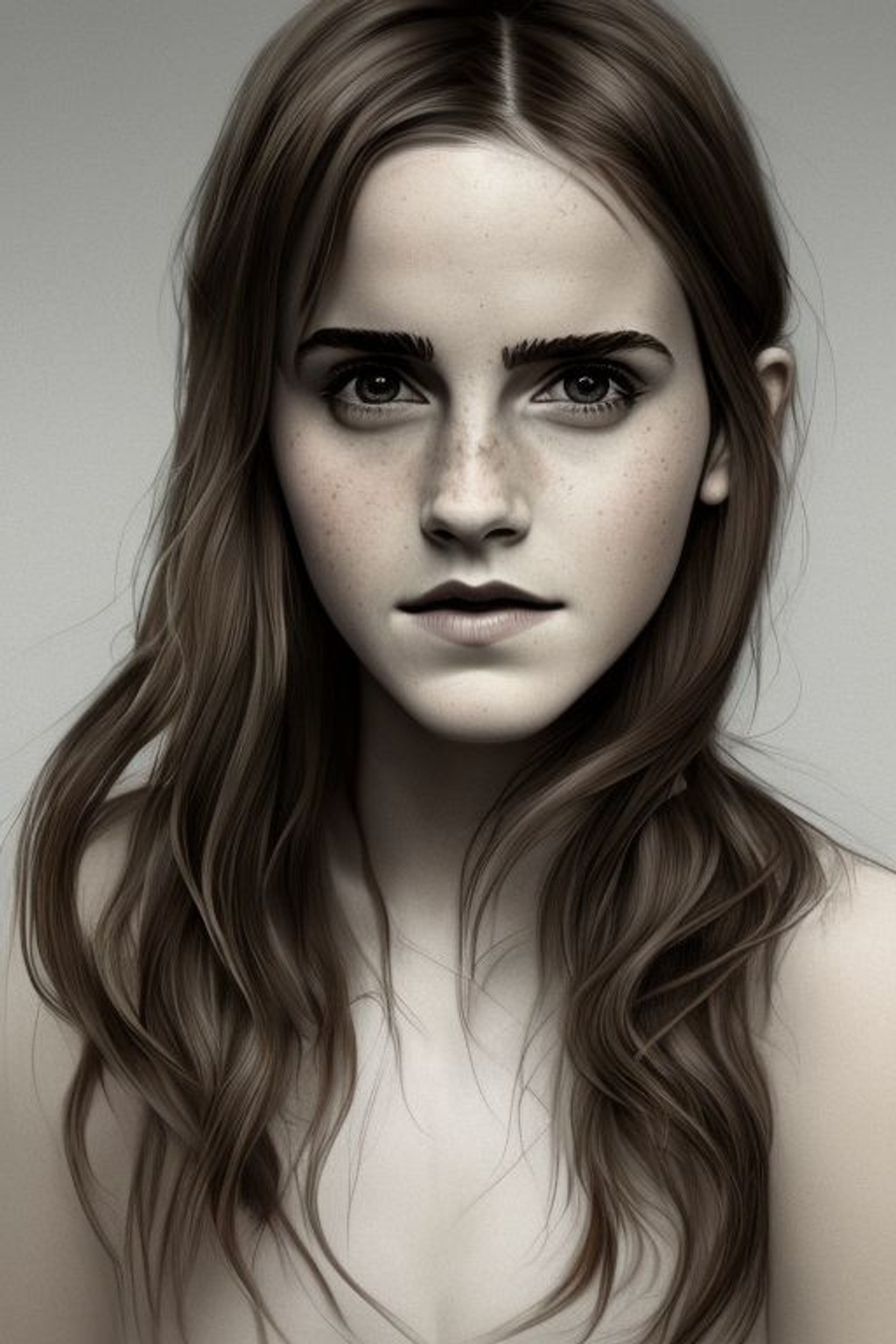 Prompt: emma watson with brown hair, ((detailed face)), digital art, perfect composition, beautiful detailed intricate insanely detailed octane render trending on artstation, 8 k artistic photography, photorealistic concept art, soft natural volumetric cinematic perfect light, chiaroscuro, award- winning photograph, masterpiece, oil on canvas, raphael, caravaggio, greg rutkowski