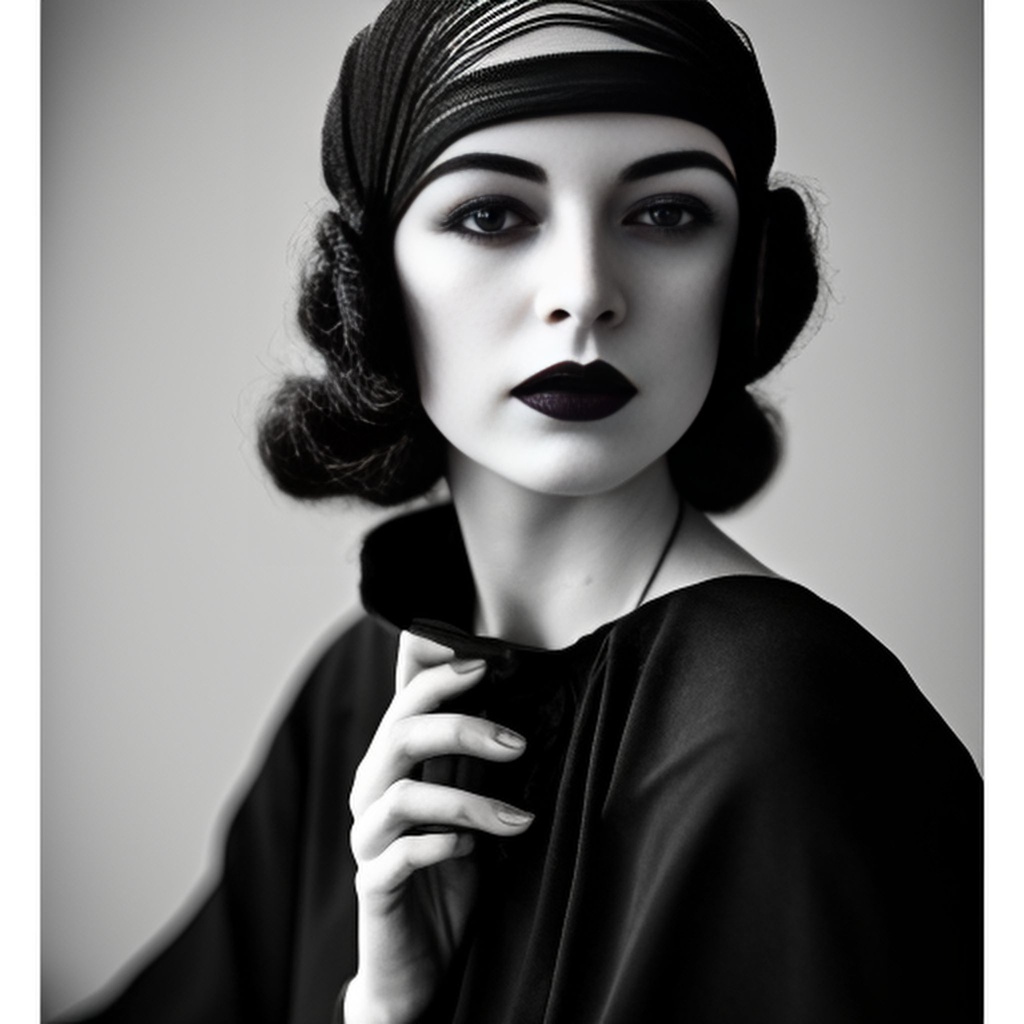 Prompt: by Alan Schaller art, intricate 1920s fashion, fine art photography, professional, medium format, high-key lighting, Tri-X 400TX, beautifully lit, beautiful and detailed face, smooth, sharp focus, highest quality, highly detailed, high definition, trending on artforum, fineartamerica