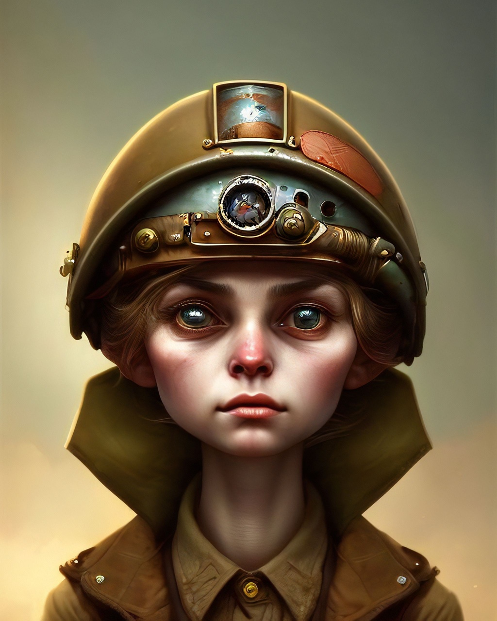 Prompt: highest quality character portrait, Retro, cold war, Steam Punk, Rusty, Soldier, in the style of Machinarium, ultra sharp, highly detailed, smooth, sharp focus, trending on artforum, artstation hq, behance hd
