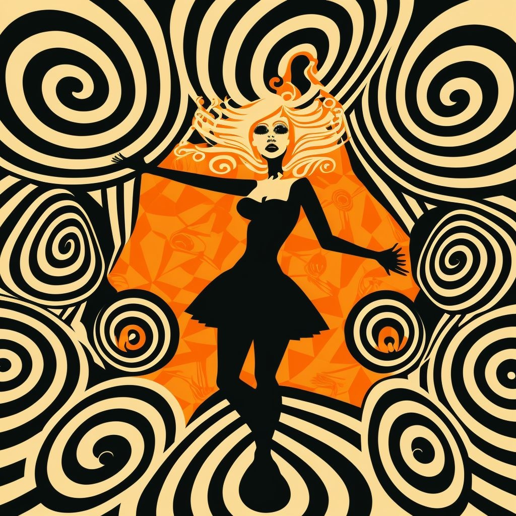 Prompt: electro swing, op art