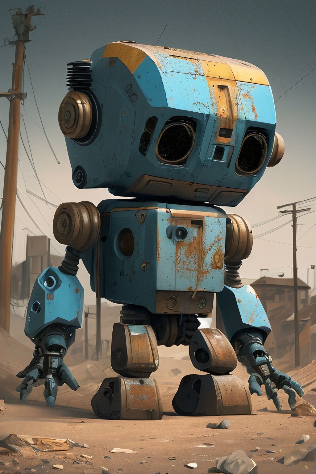 cute robot art