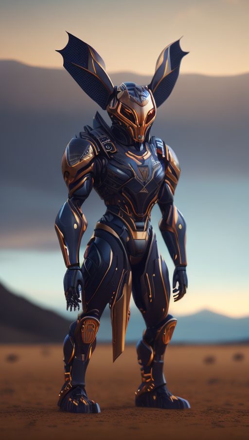 Rabbit-like humanoid alien creature | OpenArt