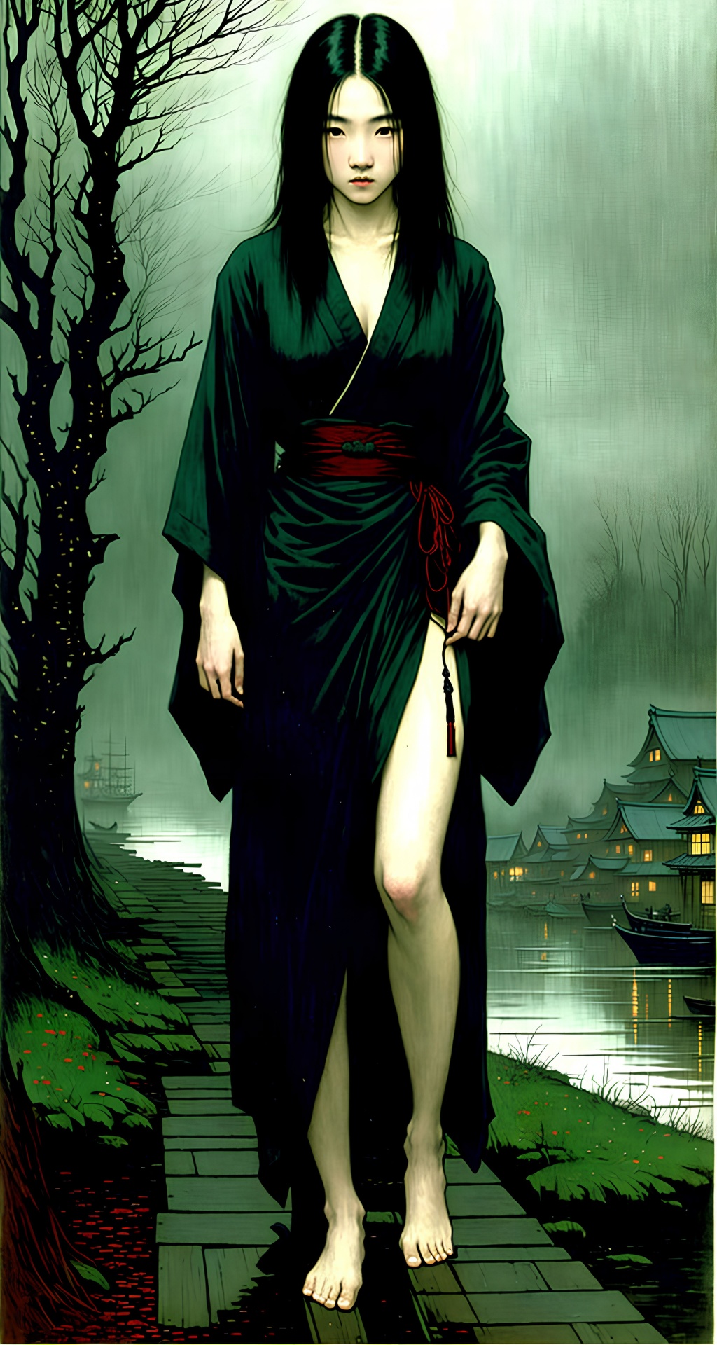 Yurei 幽霊 Lady of the Night OpenArt