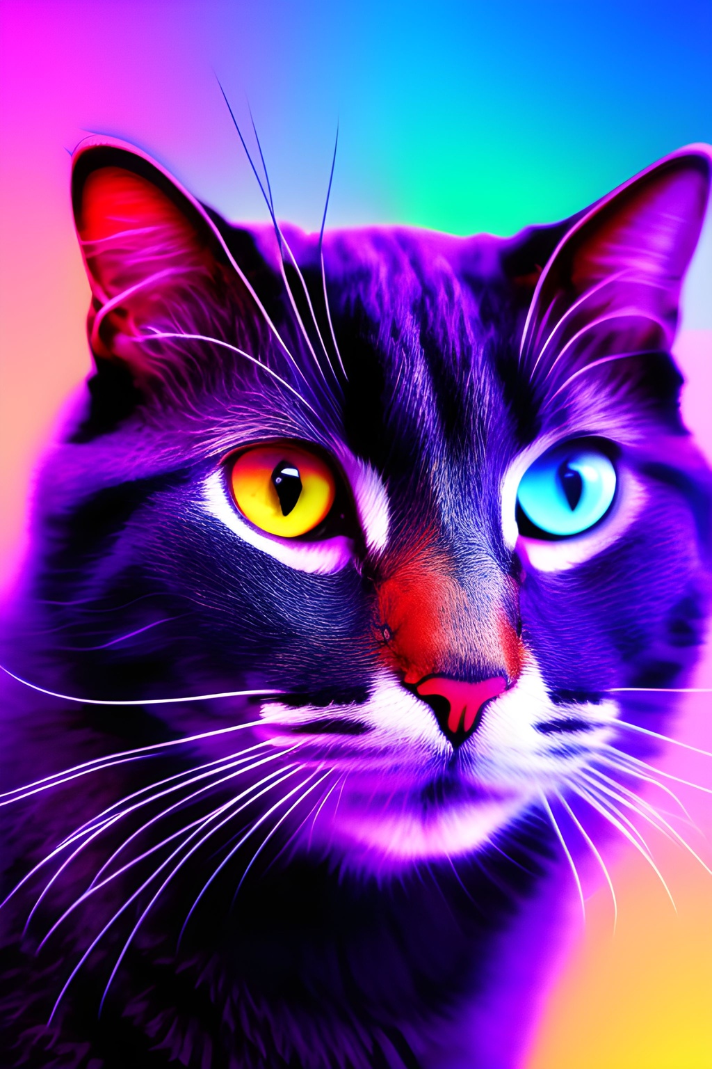 Prompt: abstract_design_vivid_colors__highly_detailed_cartoon_style_Cat_Portrait__centered__highly_detailed__Seed-9506734_Steps-35_Guidance-12.1