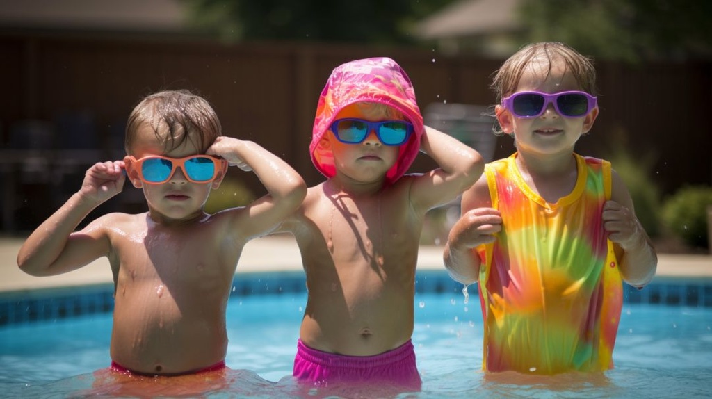 7 year old girl in a swimsuit