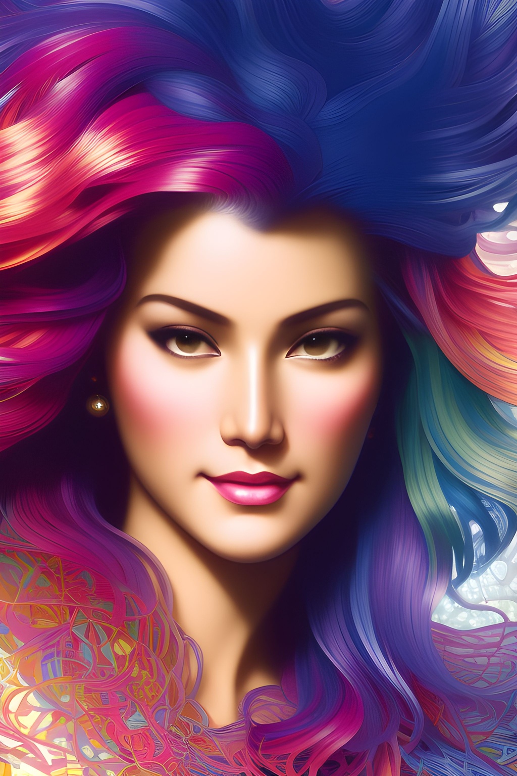 Prompt: abstract_design_muted_colors__highly_detailed__cartoon_style_random_hair_styles__attractive_woman_sm_Seed-4713612_Steps-25_Guidance-12.1