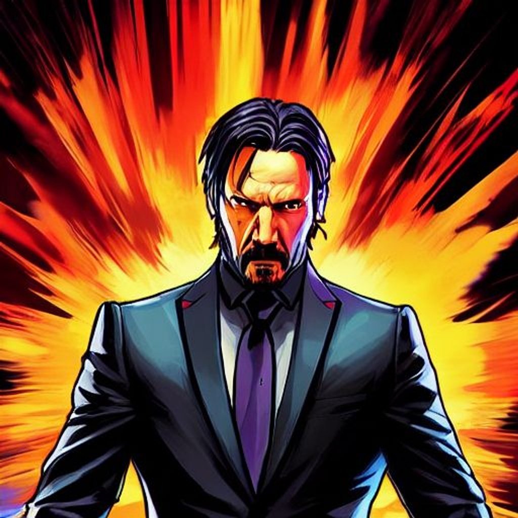 Prompt: Abstract muted color Comic Book Page Cover, John Wick Character standing waist up highly detailed facial features, nice eyes, random hair styles, colorful, by Butch Hartman,  city detailed, masterpiece, professional, vivid color, volumetric lighting, fog, professional, 8k, cinematic, menacing, xyf8, unreal engine, octane render, bokeh, vray, houdini render, quixel,  cinematic lighting, luminescence, translucency, arnold render, 8k uhd, raytracing, lumen reflections, cgsociety, ultra realistic, 100mm, film photography, dslr, cinema4d, studio quality, film grain, award-winning, GTAV STYLE