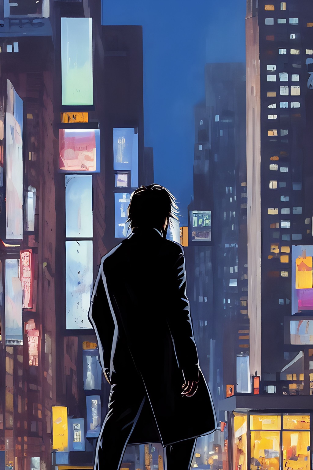 Prompt: telephoto shot, John Wick Character+ shown walking away, centered in the frame, full comics book cover page, Comic book page with 3 horizontal panels, highly detailed, highly detailed facial features, nice eyes, city detailed, masterpiece, professional, vivid color, centered in frame, volumetric lighting, fog, professional, 8k, cinematic, menacing, xyf8, unreal engine, octane render, bokeh, vray, houdini render, quixel,  cinematic lighting, luminescence, translucency, arnold render, 8k uhd, raytracing, lumen reflections, cgsociety, ultra realistic, 100mm, film photography, dslr, cinema4d, studio quality, film grain, award-winning, fit aspect ratio, gtav style