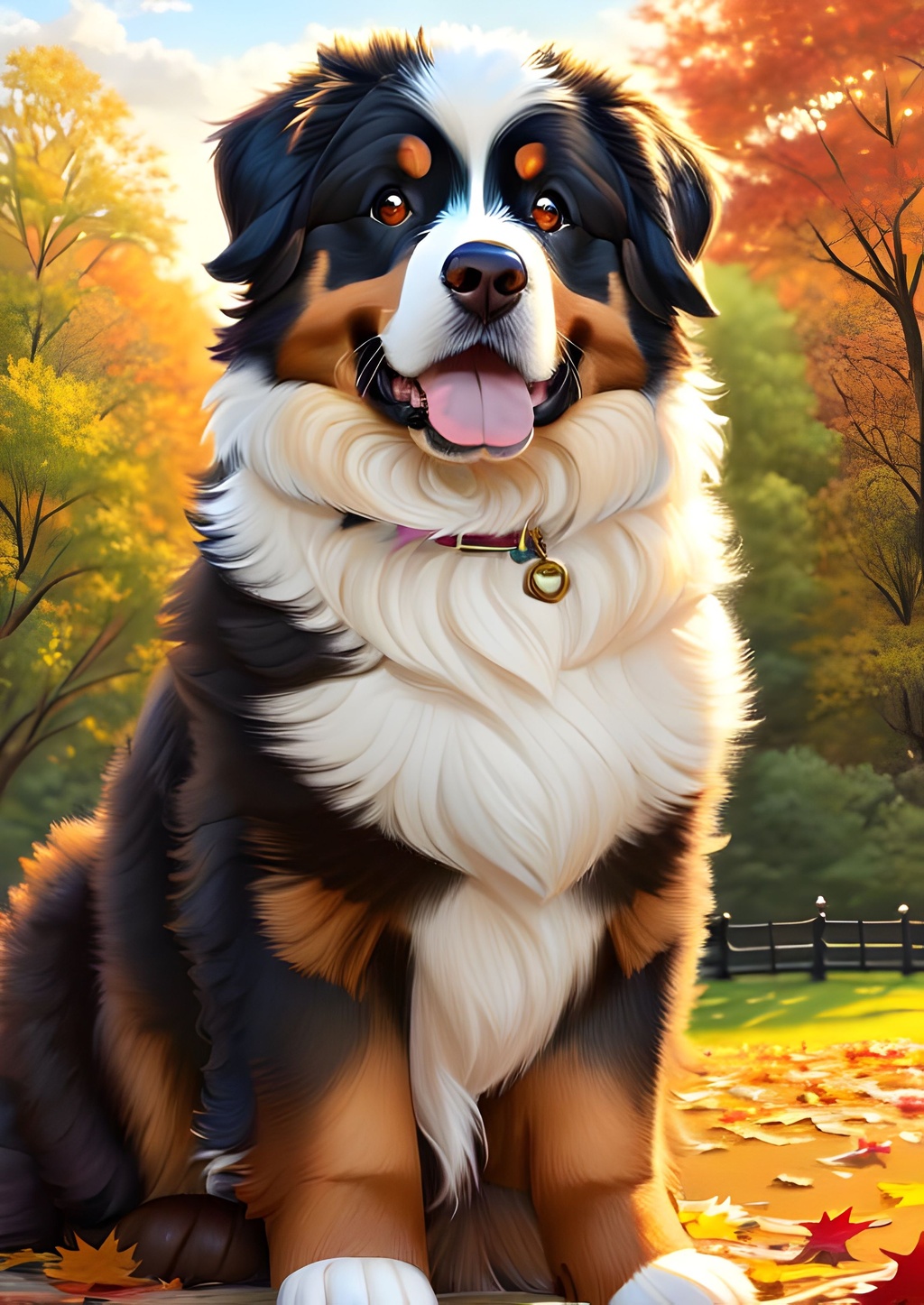 Highly realistic of Bernese Mountain Dog,cute,pretty... | OpenArt