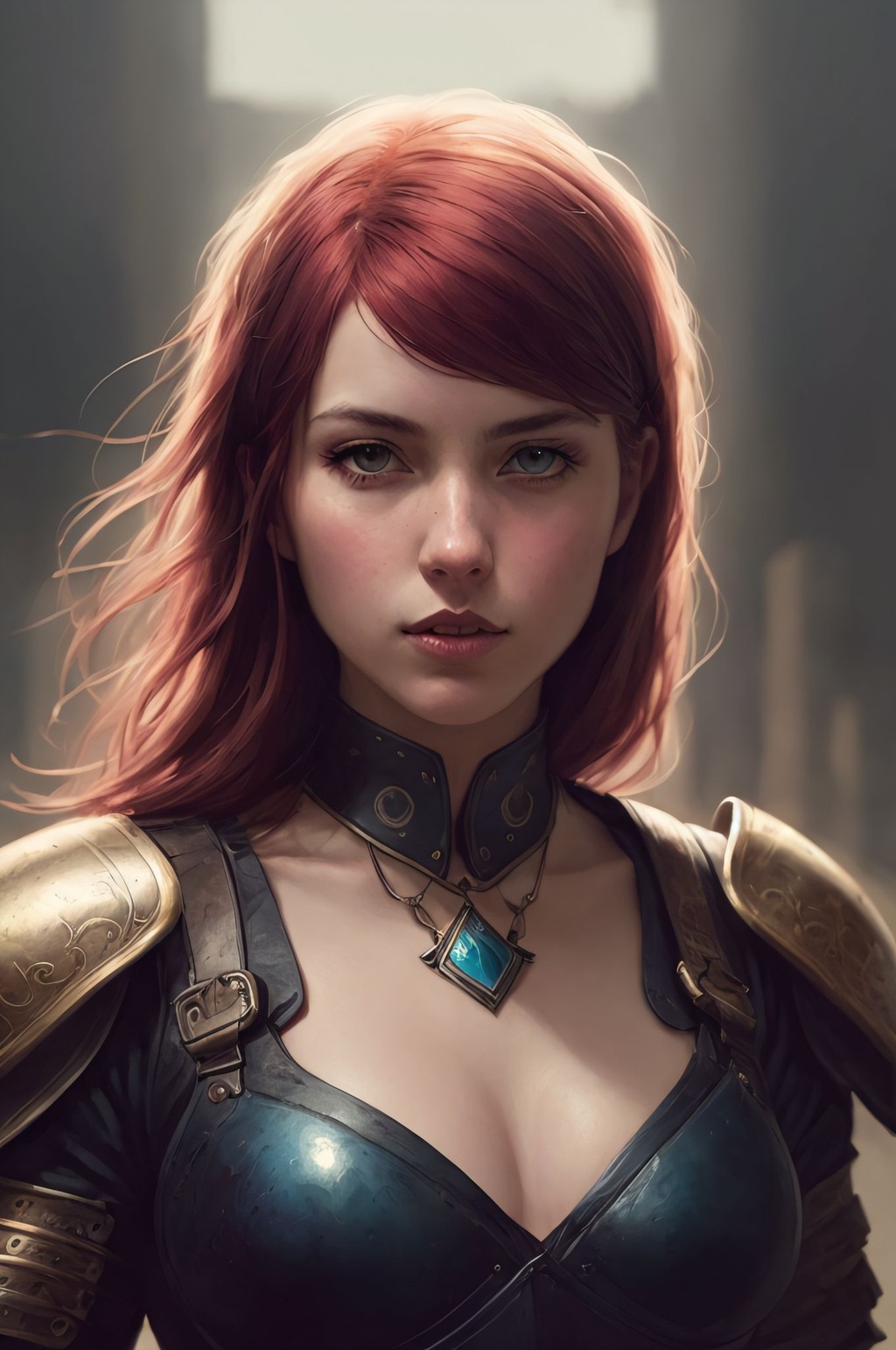 Prompt: a very dark shadowy photo of a red haired girl in armor with swords leading the warriors, in the style of hyper-realistic portraiture, dramatic movement, realist detail, cinematic montages, historical illustrations, Insanely detailed and intricate, 32k, by einar hákonarson and amanda clark and asaf hanuka, Digital art, glow effects, Hand drawn, render, 8k, octane render, cinema 4d, blender, dark, atmospheric 4k ultra detailed, cinematic sensual, Sharp focus, humorous illustration, big depth of field, Masterpiece, colors, 3d octane render, concept art, trending on artstation, hyperrealistic, Vivid colors, modelshoot style, (extremely detailed CG unity 8k wallpaper), professional majestic oil painting by Ed Blinkey, Atey Ghailan, by Jeremy Mann, Greg Manchess, Antonio Moro, trending on ArtStation, trending on CGSociety, Intricate, High Detail, Sharp focus, dramatic, photorealistic painting art by midjourney and greg rutkowski, 16k, UHD, HDR10, ((Masterpiece)), Absurdre