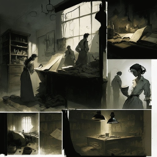 Arkham horror artbook boarding house interior