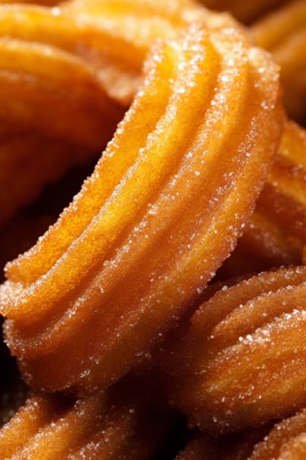 Prompt: Churros: 0.9 Sugar Coating: 0.8 Golden-Brown Texture: 0.7 Mouthwatering Appearance: 0.8 Faded Fairground Background: 0.6 Nostalgic Atmosphere: 0.5 Close-Up View: 0.9 --ar 2:3 --q 2 --upbeta --v 5.1