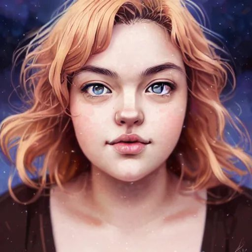 Prompt: Closeup face portrait of a { #Wife# Woman }, smooth soft skin, big dreamy eyes, beautiful intricate colored hair, symmetrical, anime wide eyes, soft lighting, detailed face, by makoto shinkai, stanley artgerm lau, wlop, rossdraws, concept art, digital painting, looking into camera