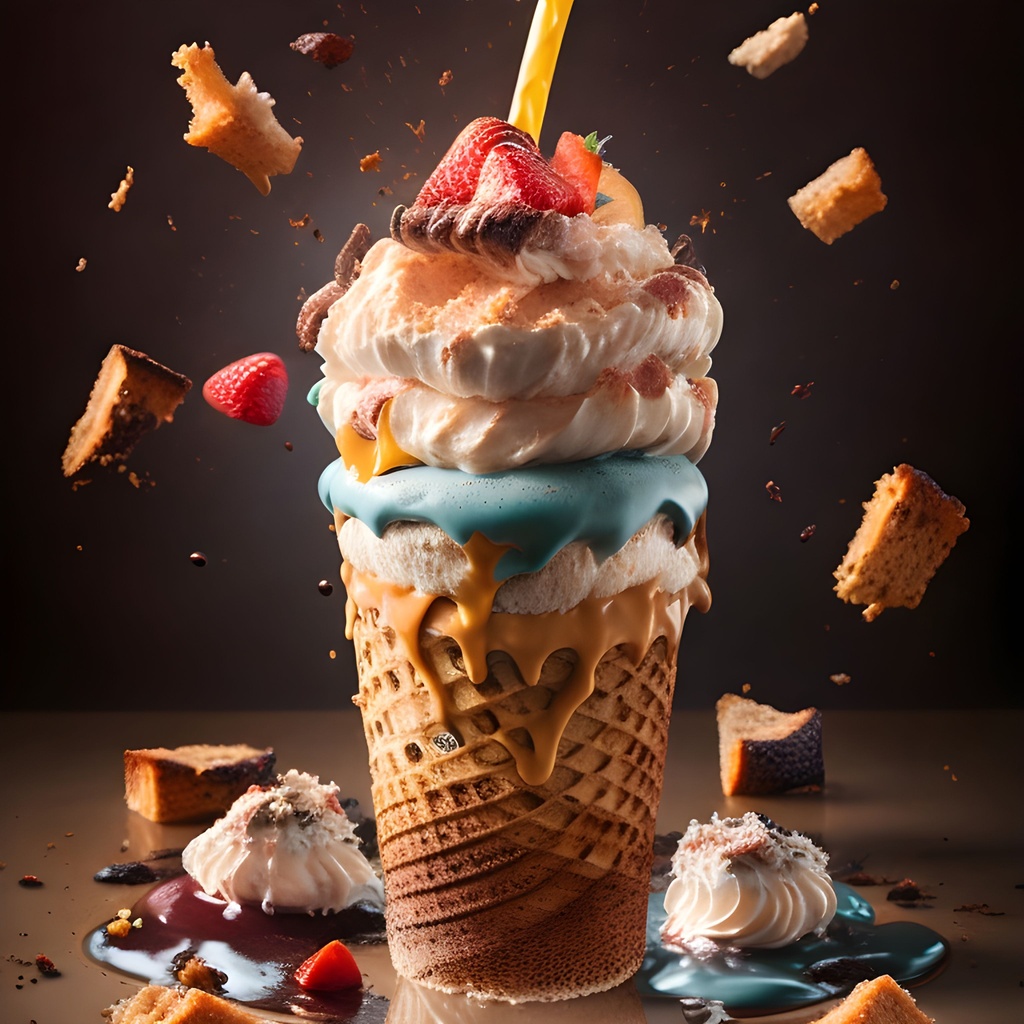 Prompt: Food Photography of a milkshake:: Studio Lighting:: :: Cheiron Crush, Lithography, close-up portrait, Sketchfab, Sharp, sprite sheet, laser lighting, Hyper realistic intricate detail, finely detailed, Advertising, centered, food photography, highly detailed, realistic, low angle, depth of field, masterpiece, professional work, epic composition,