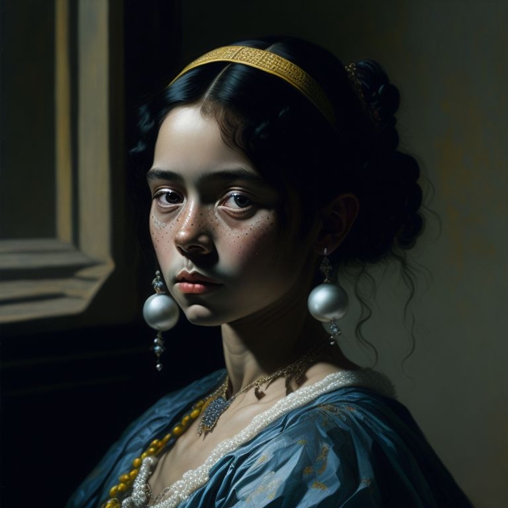 Girl With Pearl Earing By Johannes Vermeer Volumetr OpenArt Girl with pearl earing by johannes vermeer volumetr openart
