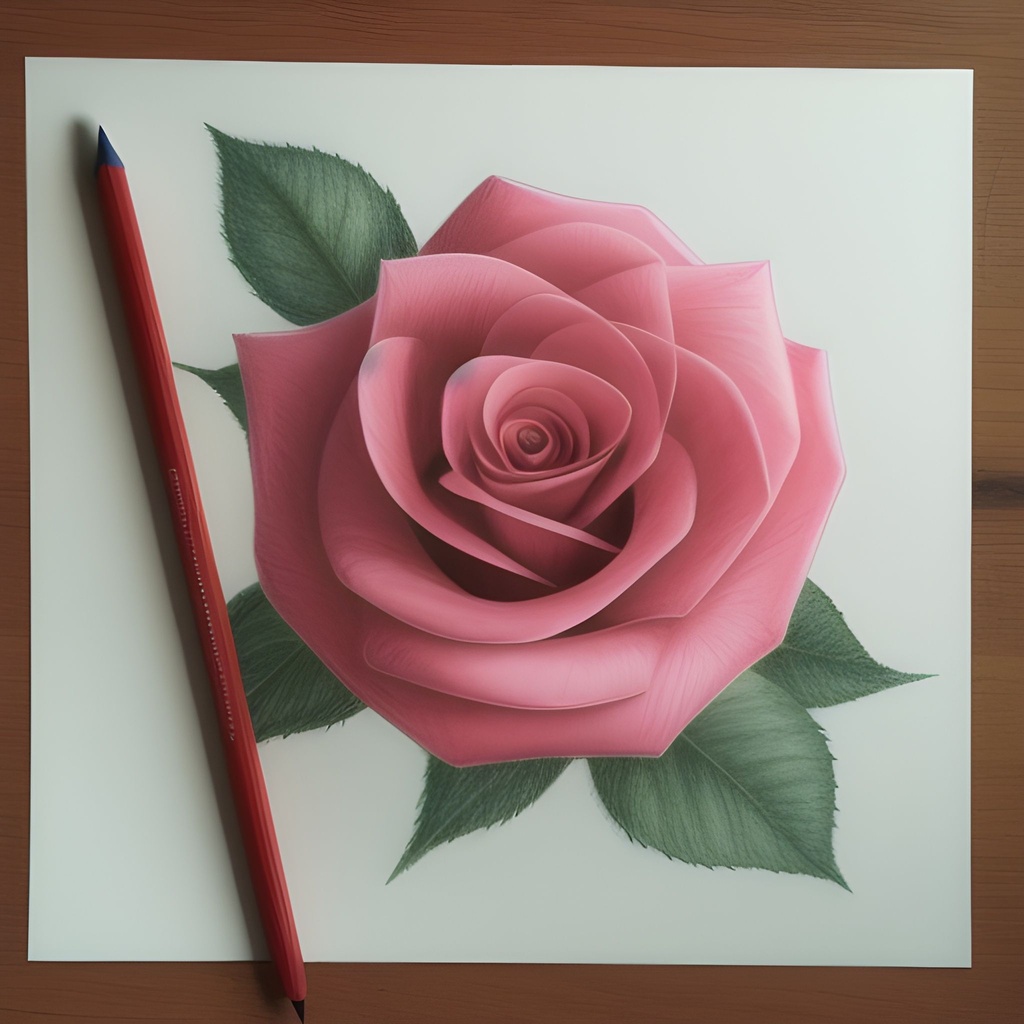 Rose coloured pencil drawing by ilikeyourdad on DeviantArt-saigonsouth.com.vn